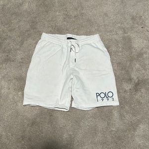 POLO 1992 Ralph Lauren Shorts Men's Brushed Fleece 3-Pocket Casual Sweat Jogger